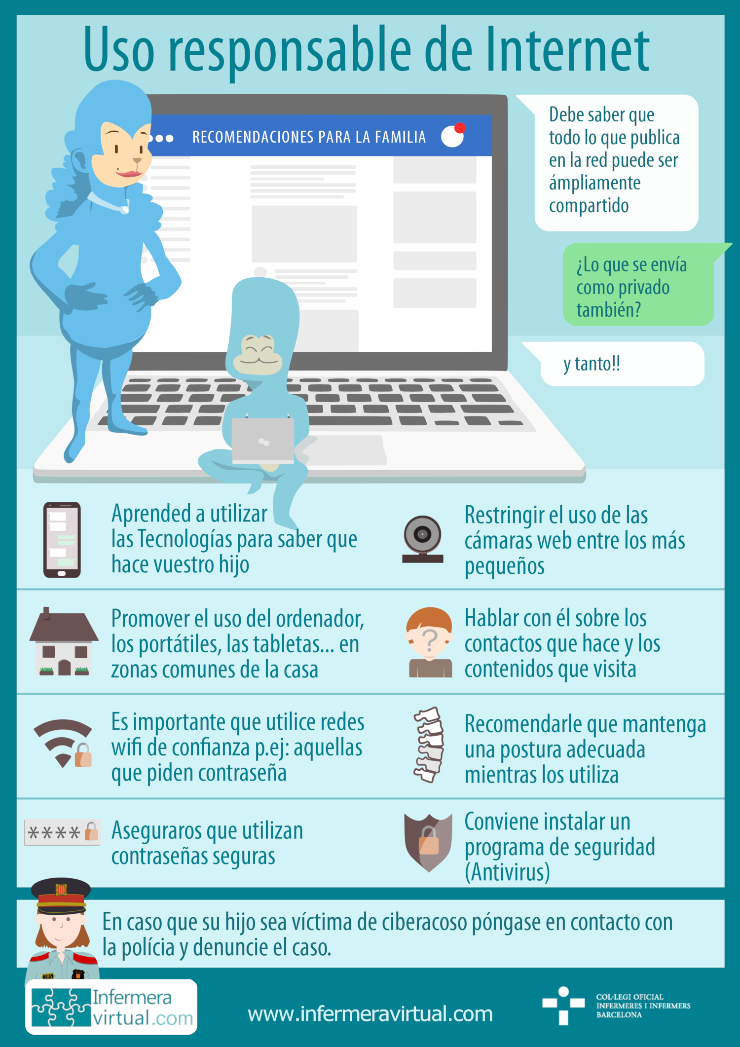 Infografía: Uso responsable de Internet