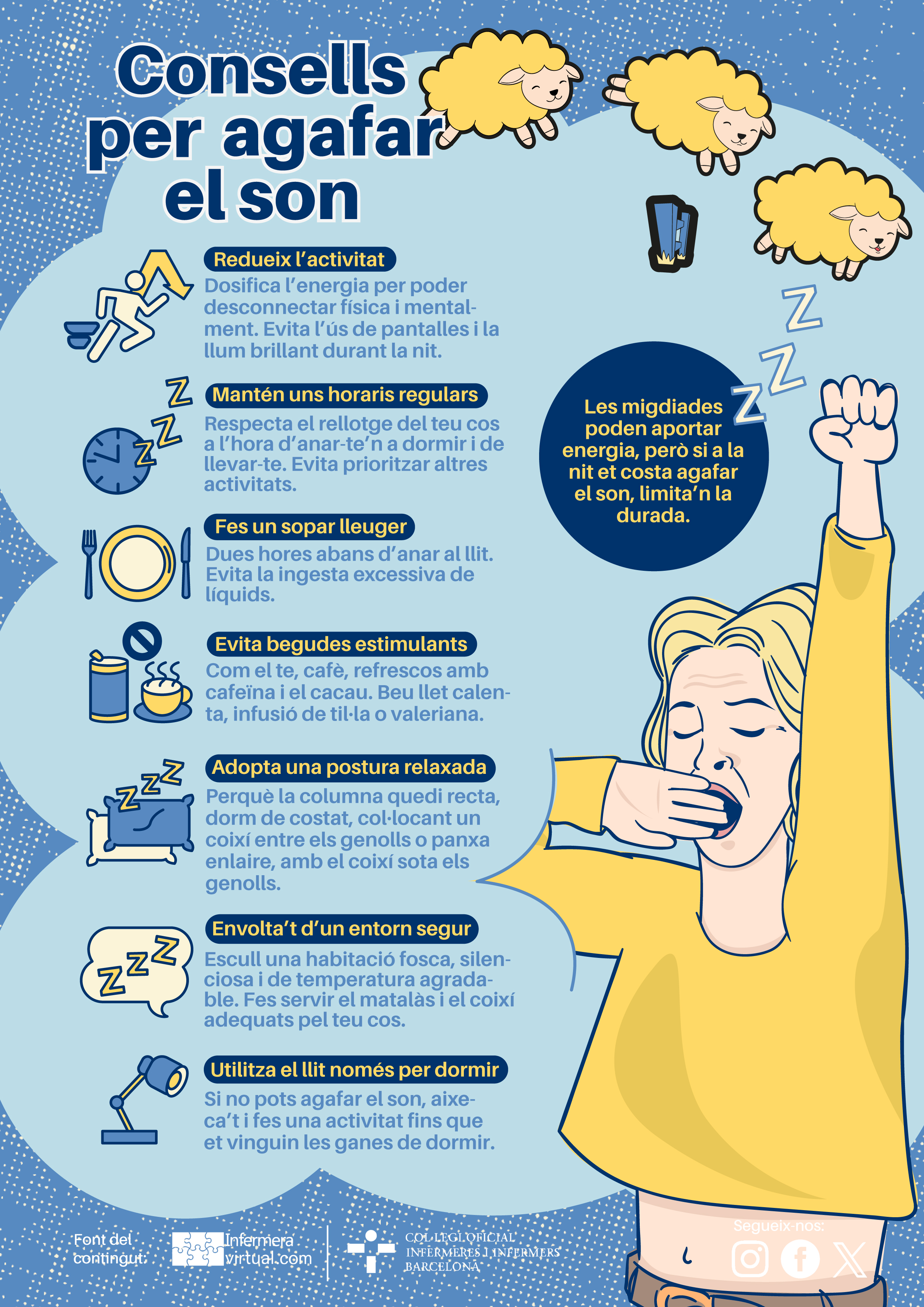 Infografia. Consells per agafar el son
